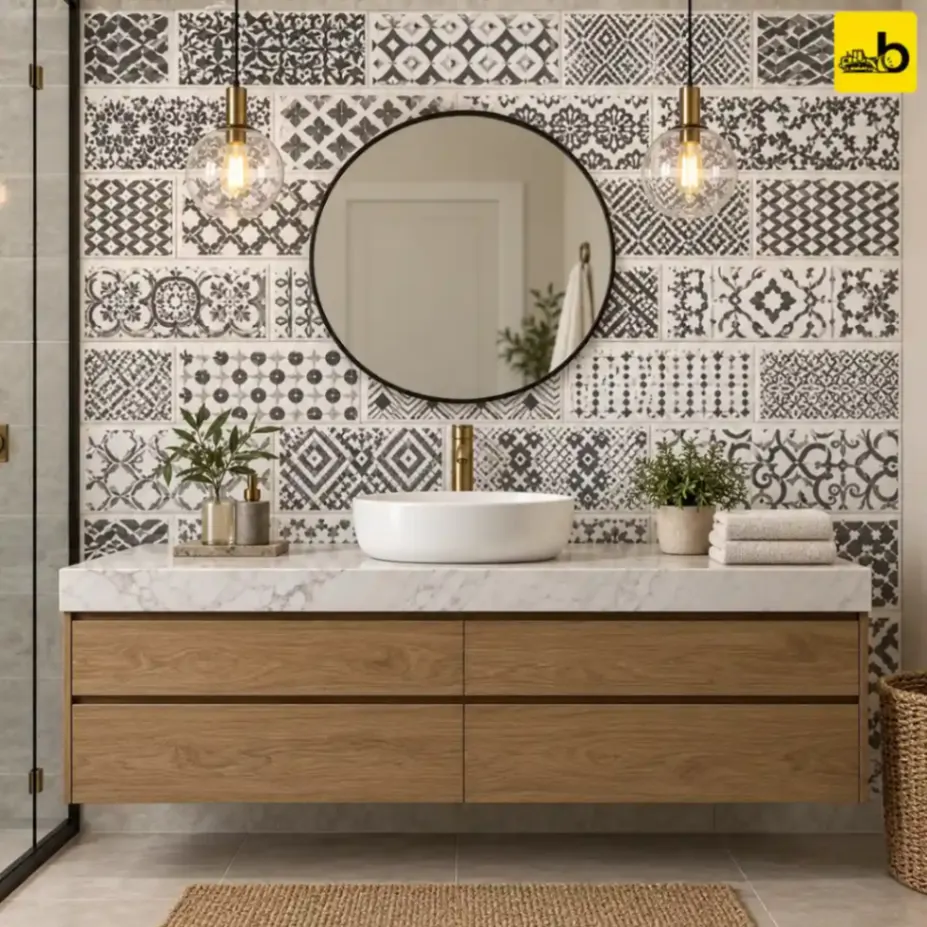 NITCO LADRILLO TELLA DECOR Glossy Ceramic Wall Tile 300 × 450 mm