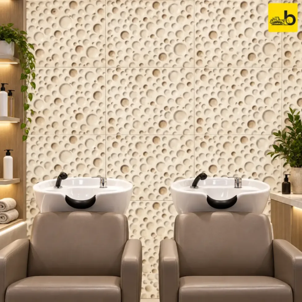 NITCO IRISH PEACH DECOR Glossy Ceramic Wall Tile 300 × 450 mm