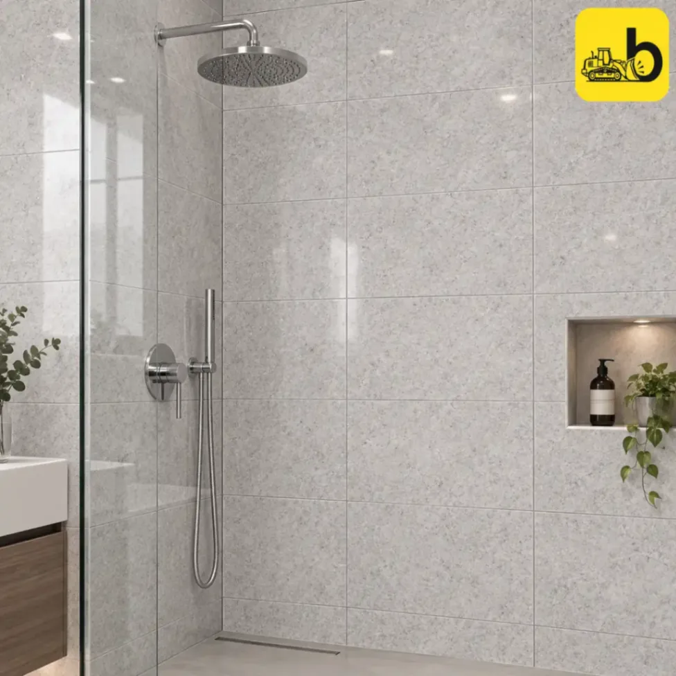 NITCO GRIGIO VENZO Glossy Ceramic Wall Tile 300 × 450 mm