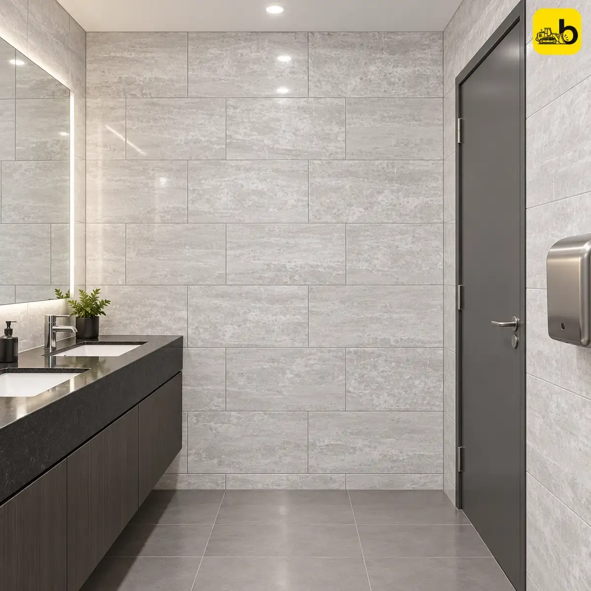 NITCO SWEDEN GREY Glossy Ceramic Wall Tile 300 × 450 mm