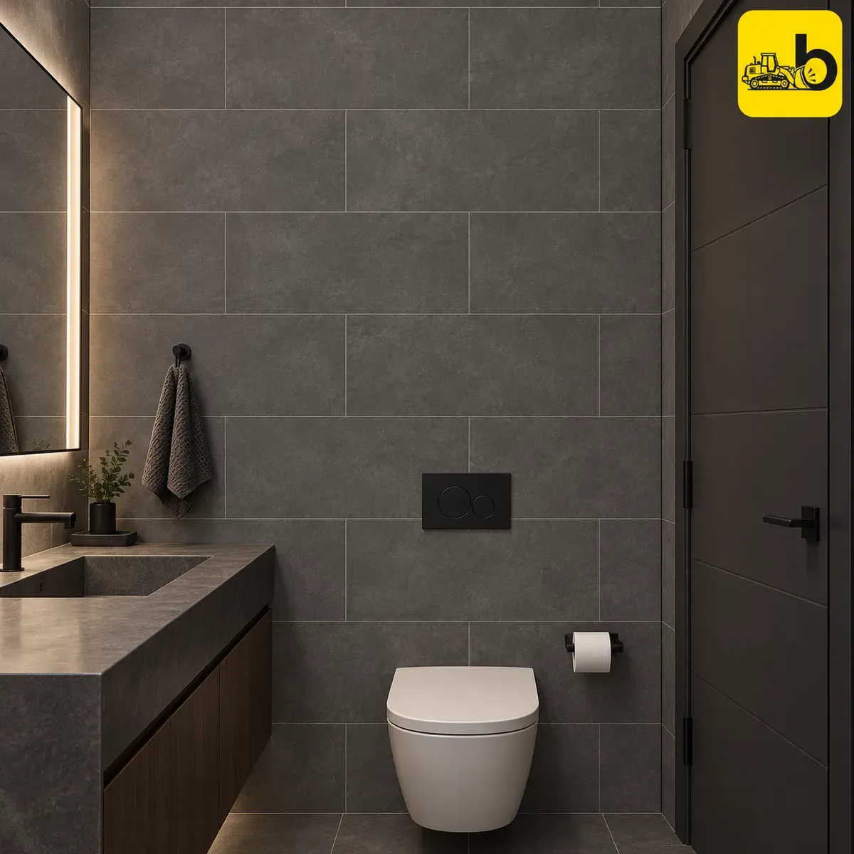 NITCO RITZ ASH Satin Matte Ceramic Wall Tile 300 × 600 mm
