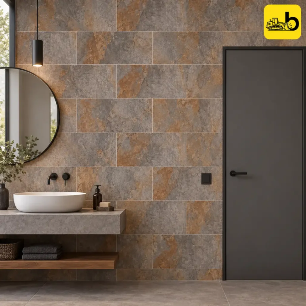 NITCO SLATE MULTI Matte Ceramic Wall Tile 300 × 600 mm