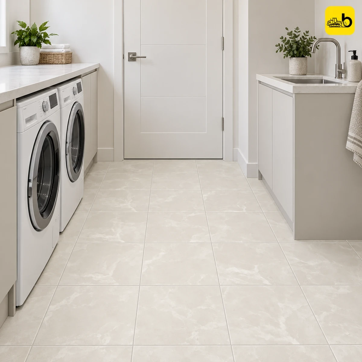 NITCO CRUST VINMEX IVORY Satin Matte Ceramic Floor Tile 300 × 300 mm