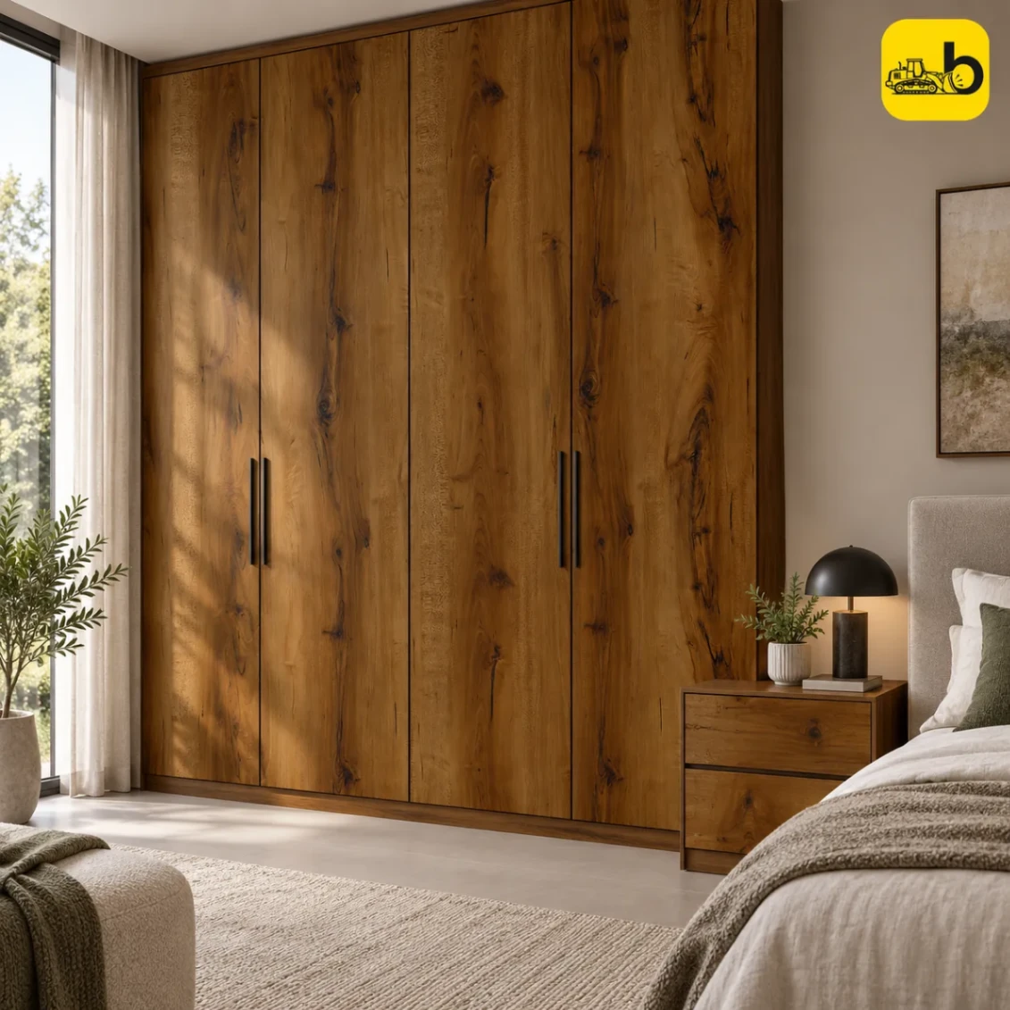 Craftwood 1512 Wooden Laminate - Vertical Venza Texture