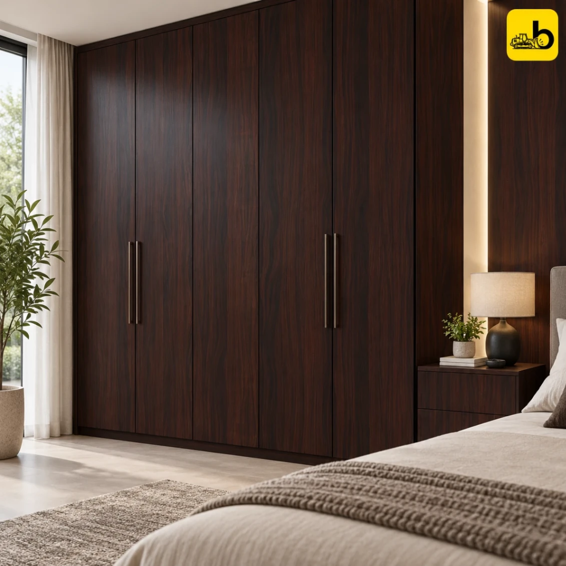 Craftwood 7064 Wooden Laminate - Louvers Texture