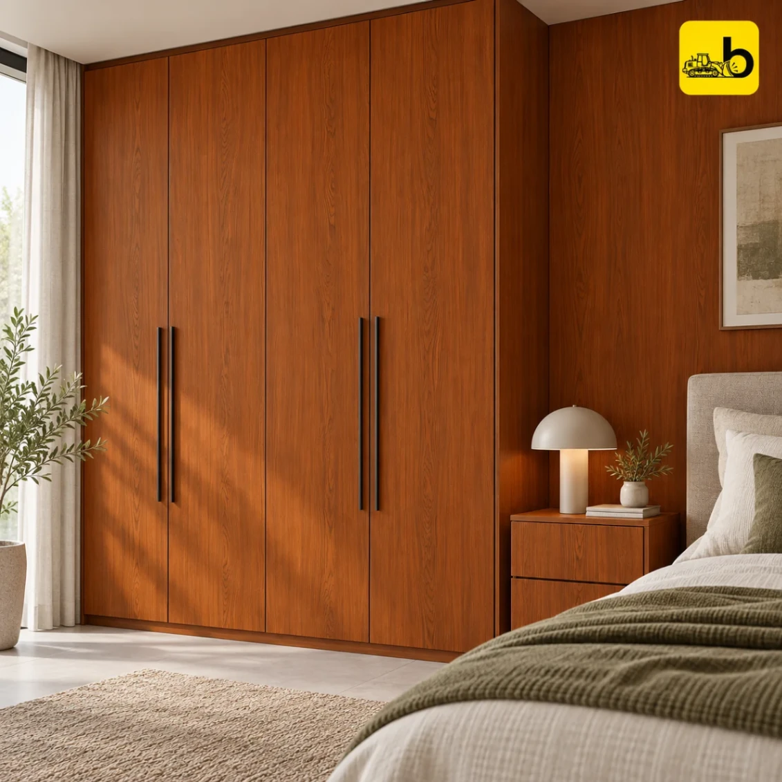Craftwood 7090 Wooden Laminate - Vertical Venza Texture