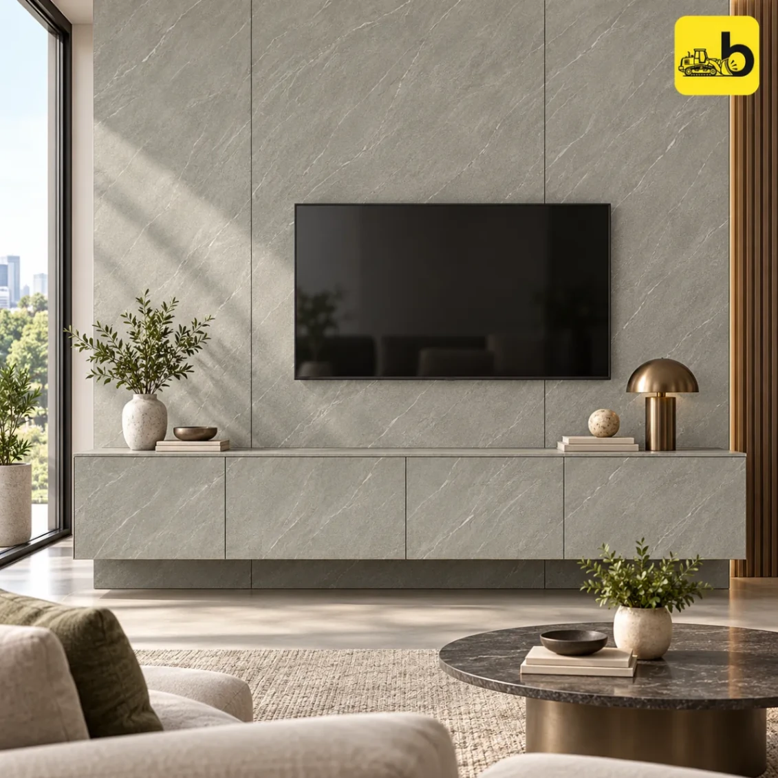 Craftwood 7151 Stone Finish Laminate - Marquina Texture