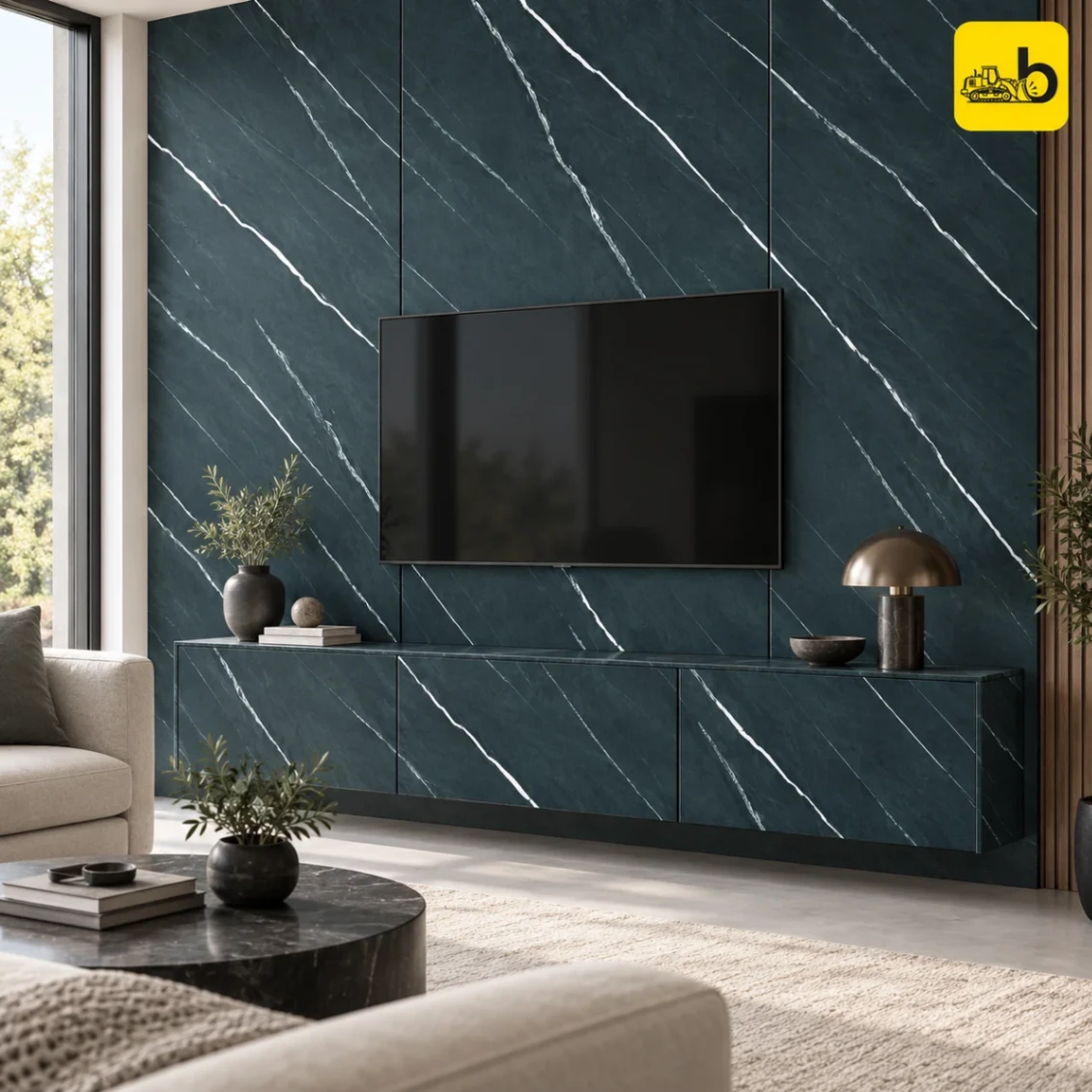 Craftwood 7153 Stone Finish Laminate - Classic Fluted Texture
