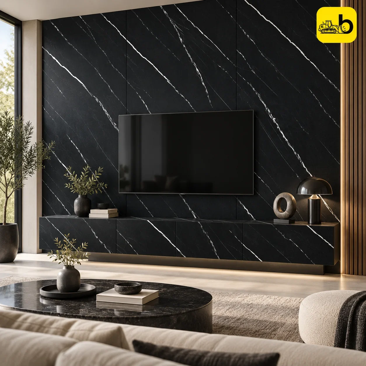 Craftwood 7154 Stone Finish Laminate - Classic Fluted Texture