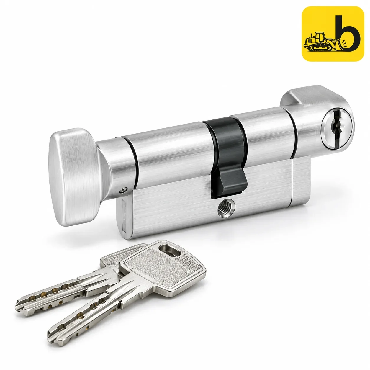 Dorset CL401 Computerized Key Euro Profile Cylinder - Key and Knob, 60 mm
