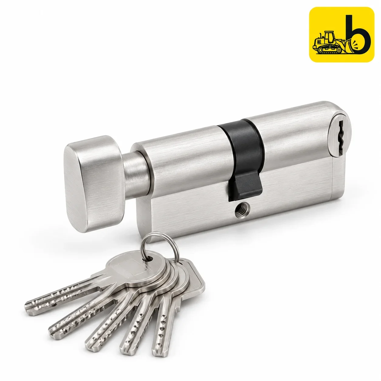 Dorset CL512 Computerized Key Euro Profile Cylinder - Key and Knob, 100 mm