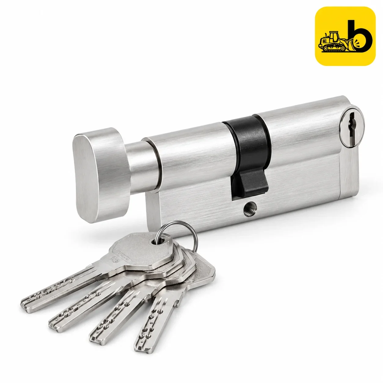 Dorset CL521 Computerized Key Euro Profile Cylinder - Key and Knob, 120 mm