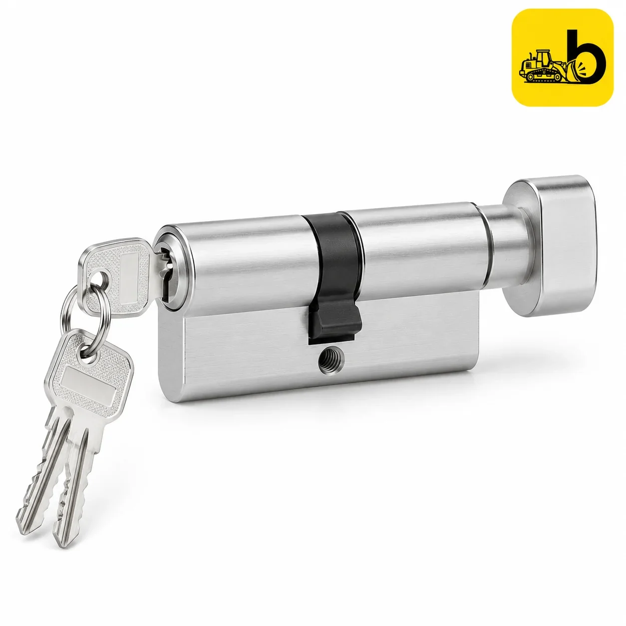 Dorset DF204 Defender 5 Euro Profile Cylinder - Key and Knob, 80 mm