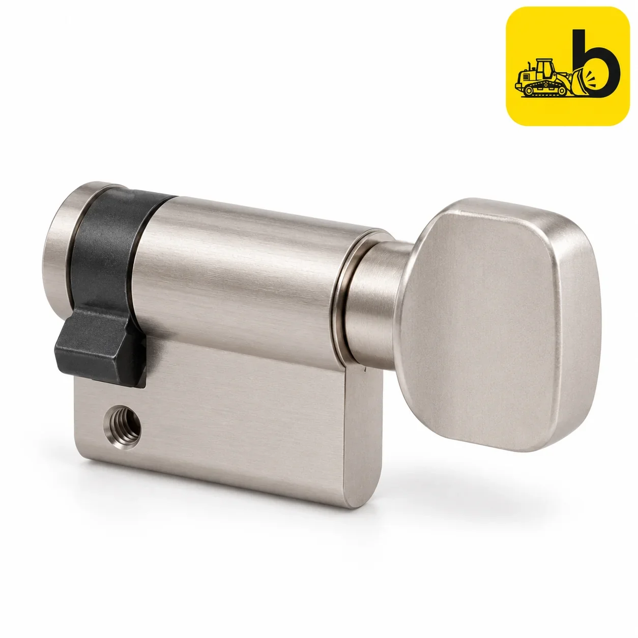 Dorset CL204H Euro Profile Half Cylinder - One Side Knob, 80 mm