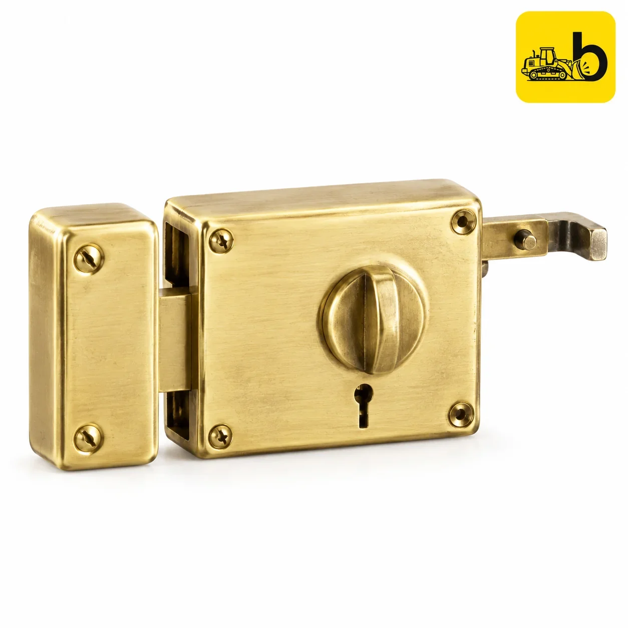 Dorset PHA105 Phantom Night Latch Rim Lock - Key and Knob
