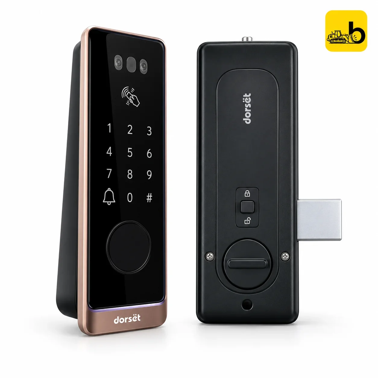 Dorset DG 904 Aero Plus Digital Rim Lock - 7-in-1 Access