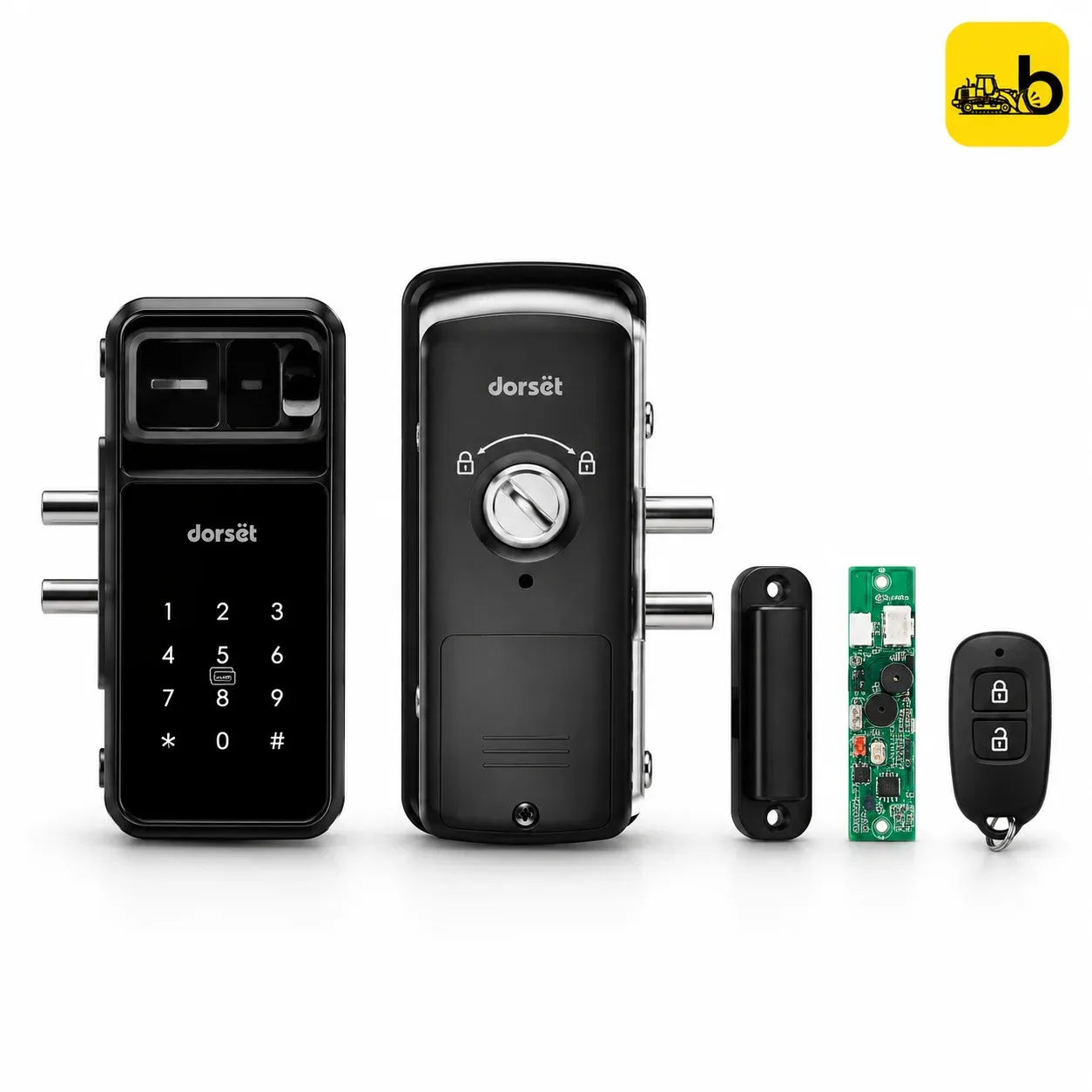 Dorset DG 705 Glass Digital Rim Lock - Remote Access