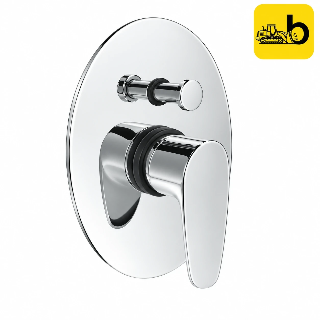 Johnson Bathware Arc Single Lever High Flow Concealed Diverter - Mirror Exposed Part - T6797CB - Chrome