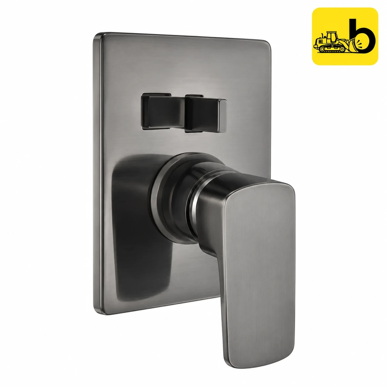 Johnson Bathware Opera SLCD 45mm Hi Flow Upper Trim - L0278PGM - Gun Metal