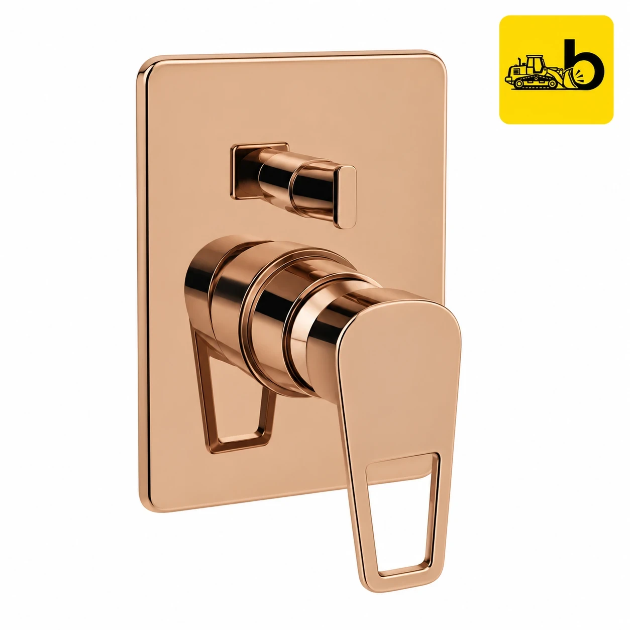 Johnson Bathware Allure SLCD 45mm Hi Flow Upper Trim - L0398PRG - Rose Gold