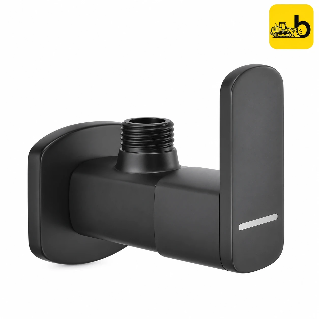 Johnson Bathware Opera Angle Cock - L0210PMB - Matte Black
