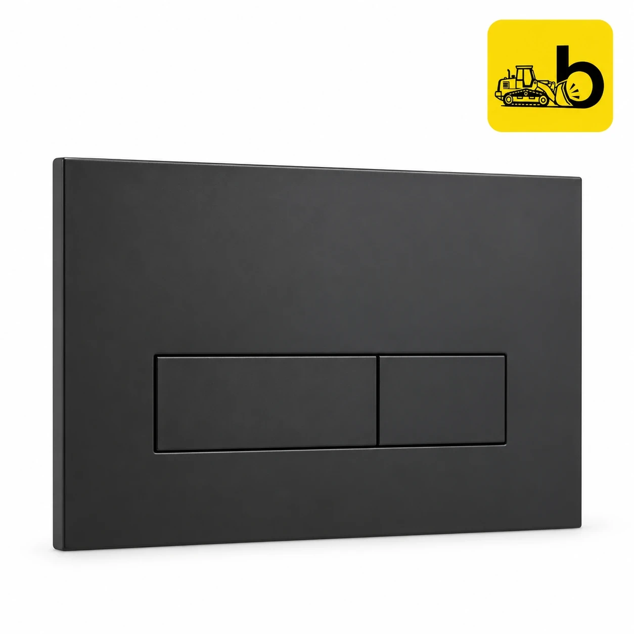 Johnson Bathware AQUA Push Plate Square - LS0050PMB - Matte Black