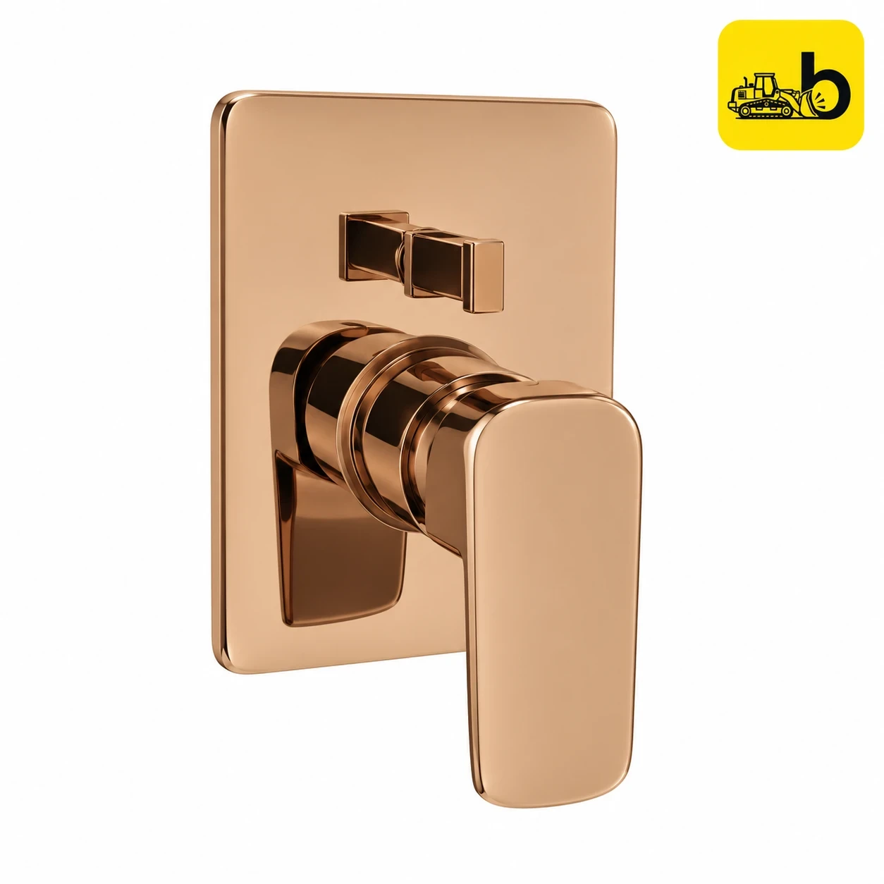 Johnson Bathware Opera SLCD 45mm Hi Flow Upper Trim - L0278PRG - Rose Gold