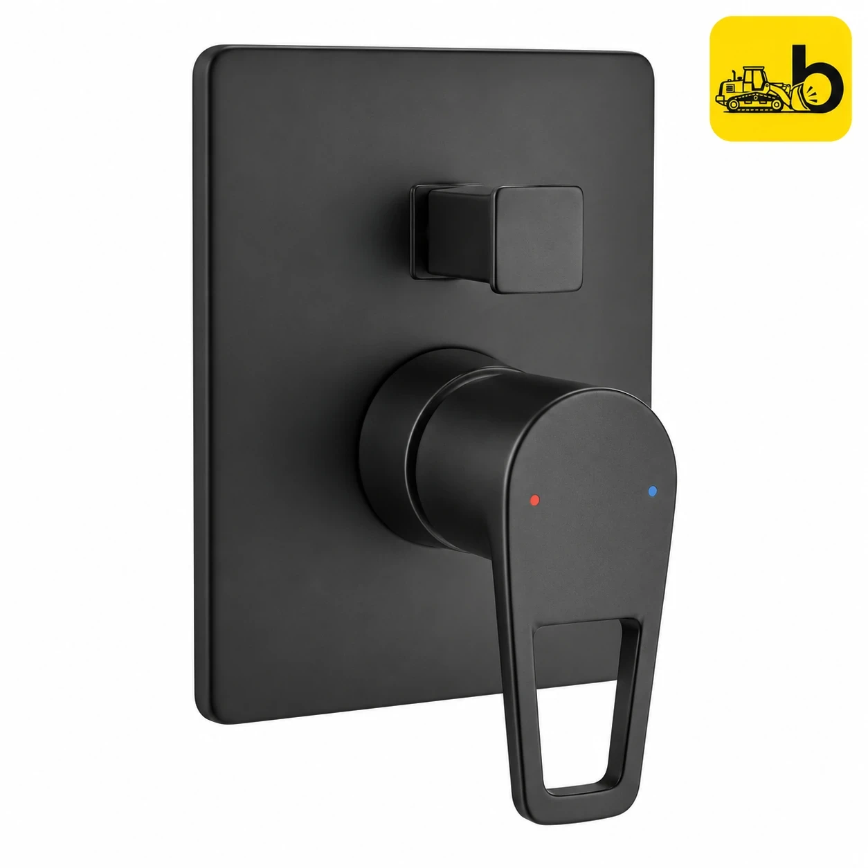 Johnson Bathware Allure SLCD 45mm Hi Flow Upper Trim - L0398PMB - Matte Black
