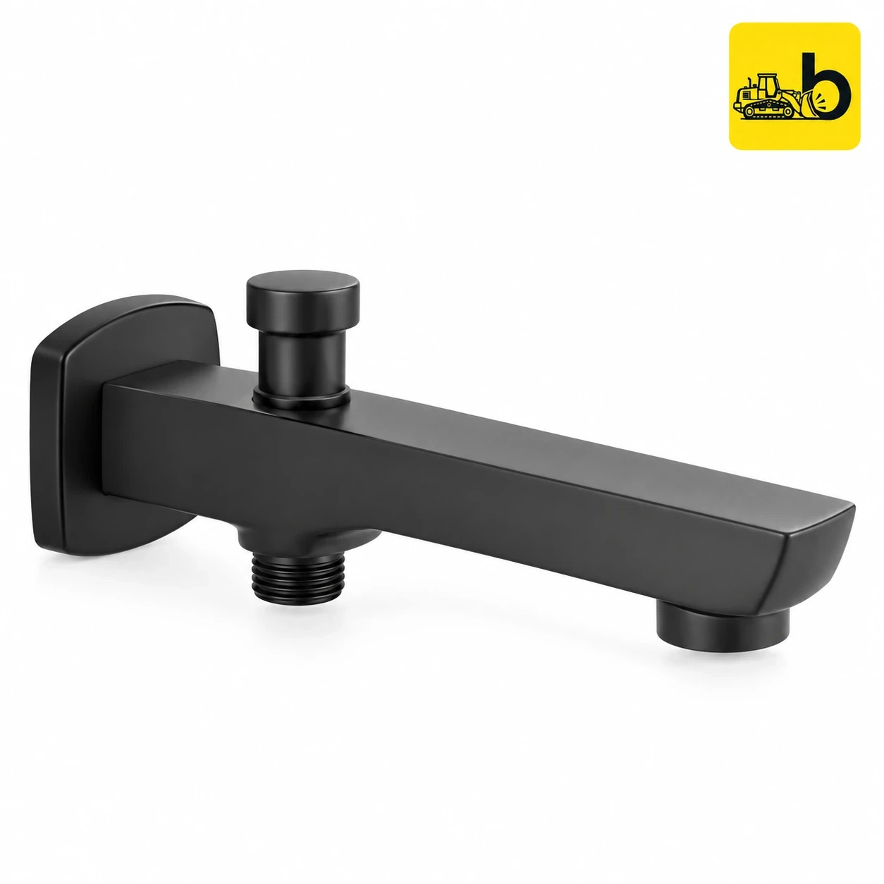 Johnson Bathware Opera Bathtub Button Spout - L0229PMB - Matte Black